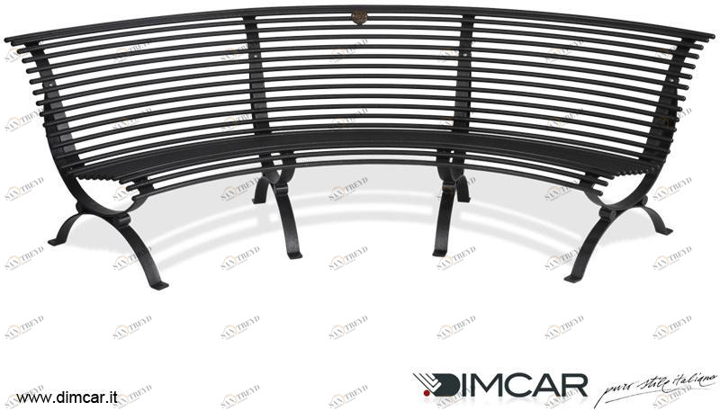 DIMCAR Изогнутая скамья с вогнутым боковым сиденьем Elite 298-v