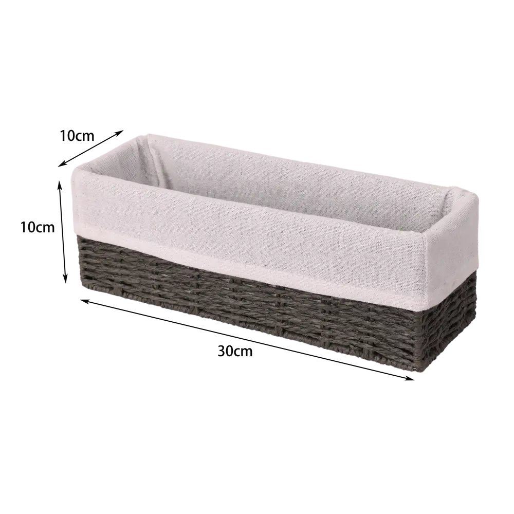 Корзина Konsensa 10x10x30 см бумага цвет графит 89439448 STLM-2157119 