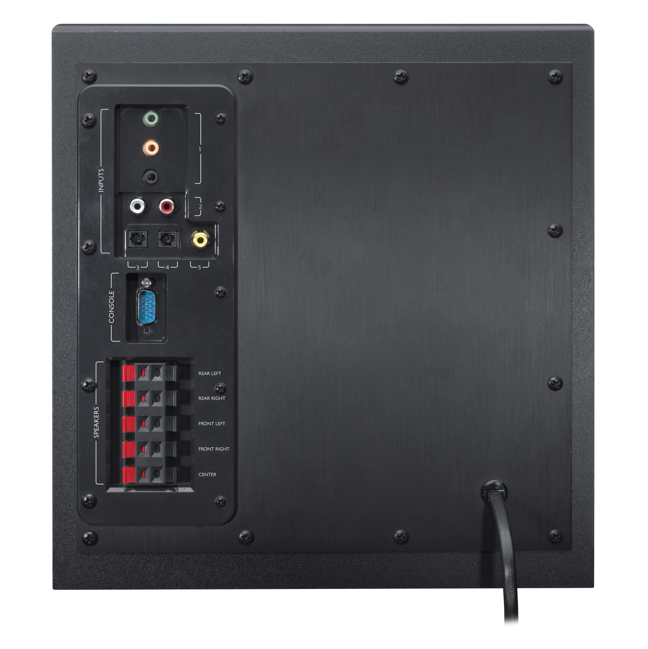 980-000468 Speaker system 5.1 z-906, 500 вт,surround sound, пульт ду, black Logitech Santreyd  - Вид №4