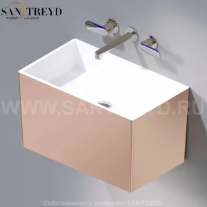 L111.257 Подвесная раковина настенная овальная A. e T. Italia TOWER белая