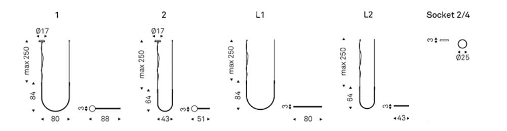 Стальной подвесной светильник Cattelan italia NAHUN ARCH-00058994 - Вид №3