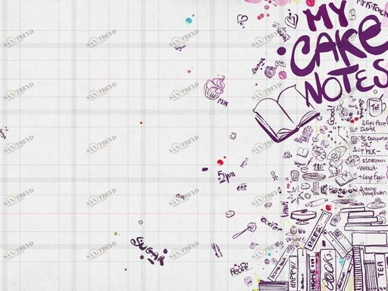 Wall&decò С надписью Contemporary wallpaper 2014 sun-id-1480888