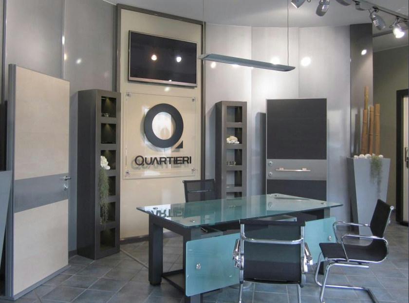 QUARTIERI LUIGI Письменный стол с железной структурой и стеклянной столешницей sun-id-1502350 - Вид №1