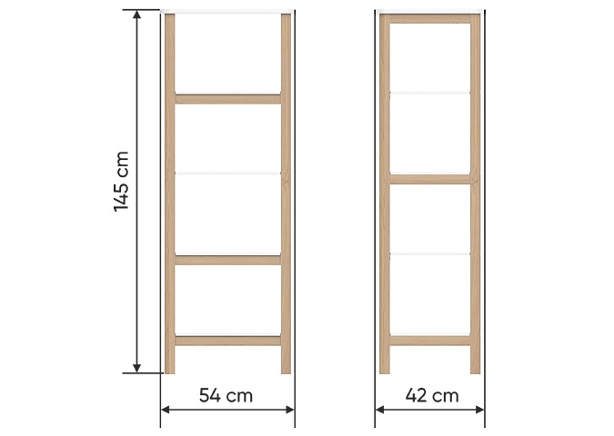 Стеллаж открытый 42 см Classic молочный ELLIPSE ELLIPSE CLASSIC 351702 Молочный Santreyd  - Вид №2