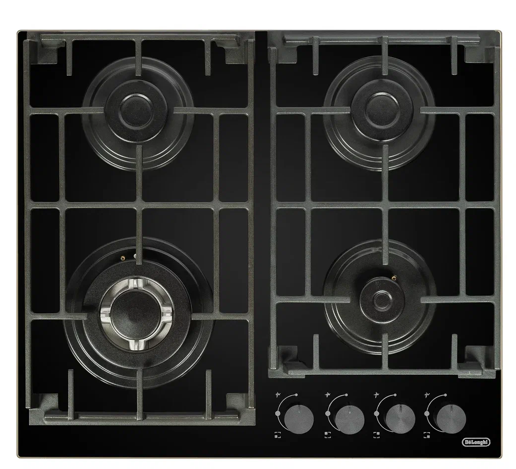 9087002 Газовая варочная поверхность DeLonghi GRETA 6GW NB STDN-0148024