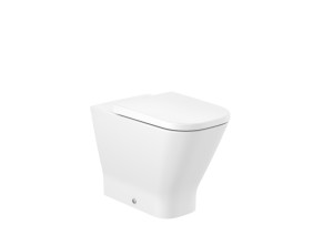 AZ74791000 SQUARE — Настенный унитаз комфортной высоты с двойным выпуском (включает чашу без ободка и мягкую крышку Supralit® Supralit®) ROCA The Gap