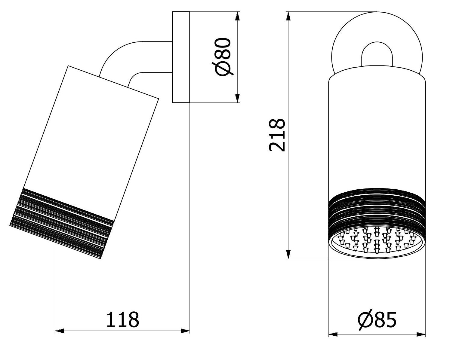 Круглая настенная душевая головка IB винил ARCH-00071139 - Вид №11
