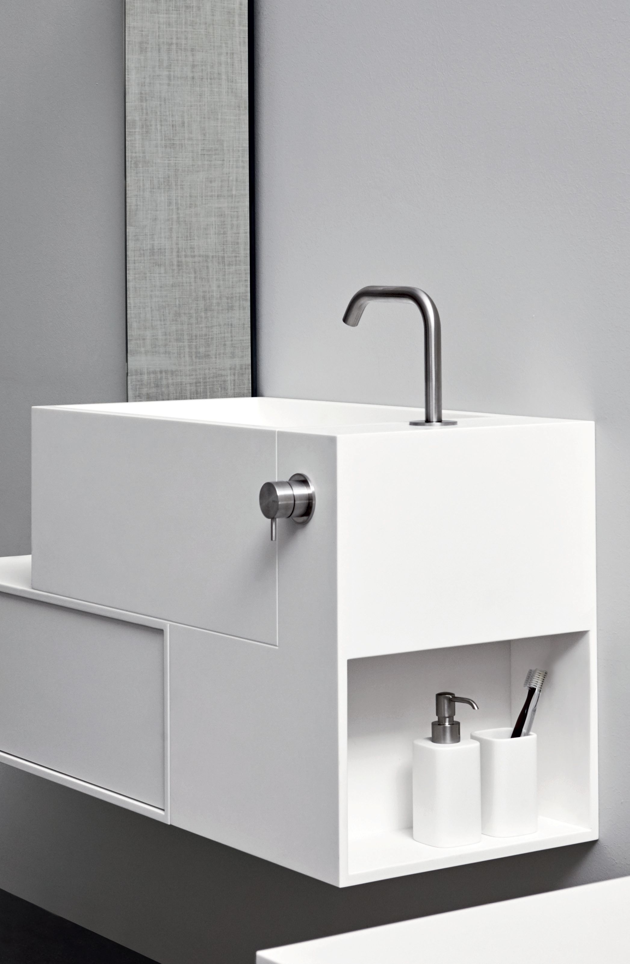 Подвесная раковина Corian® Rexa уникальный ARCH-00018346 - Вид №1