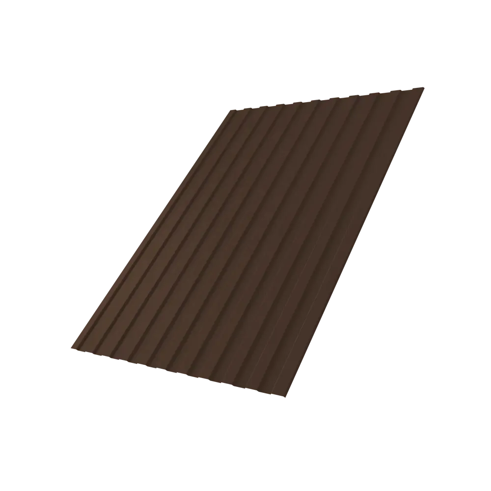 Профнастил С8 0.4 мм 1200x2000 мм RAL 8017 коричневый Santreyd STLM-2191503 - Вид №1