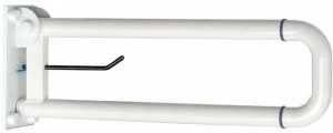 Saniline U-образный складной поручень из экструдированного алюминия с держателем рулона Nylon