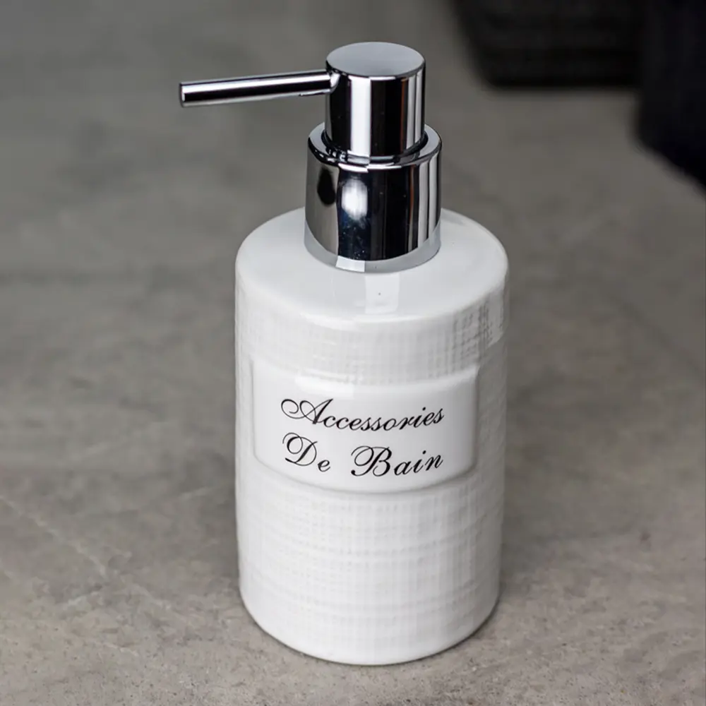 BATH PLUS Дозатор для жидкого мыла Bain Blanc - керамический белый 89380483 STLM-1569468 - Вид №2