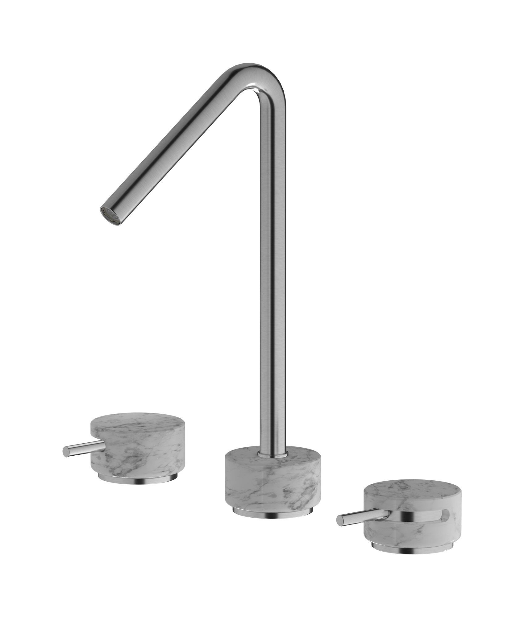 Смеситель для раковины с 3 отверстиями для мраморной столешницы IB мрамор + мрамор Elle ARCH-00068761 - Вид №21