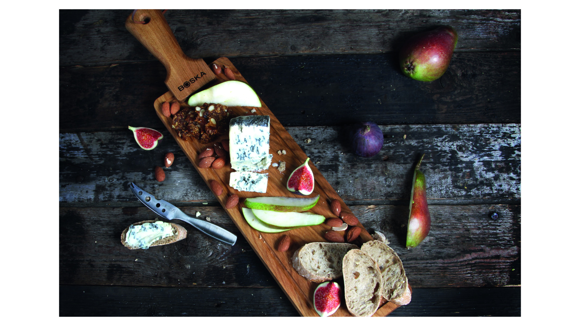 10599386 Boska Доска сервировочная для сыра и закусок Boska "Друзья" с ручкой 53х12х2,4см, дуб Дерево  - Вид №5