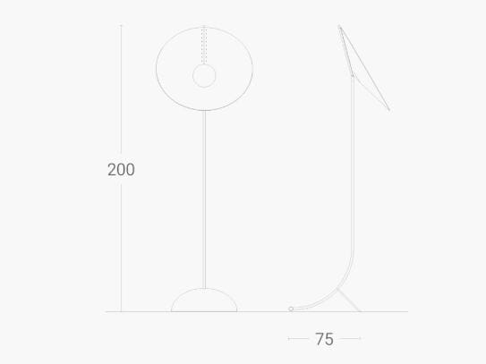 Металлический торшер ZAVA RONIN ARCH-00059350 - Вид №3