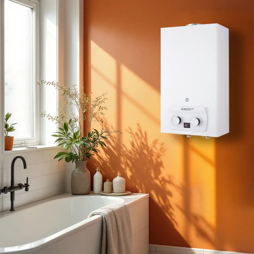 Проточный газовый водонагреватель Oasis Pro P-10 20 кВт 10 л/мин белая 89434241 STLM-2019214  - Вид №2