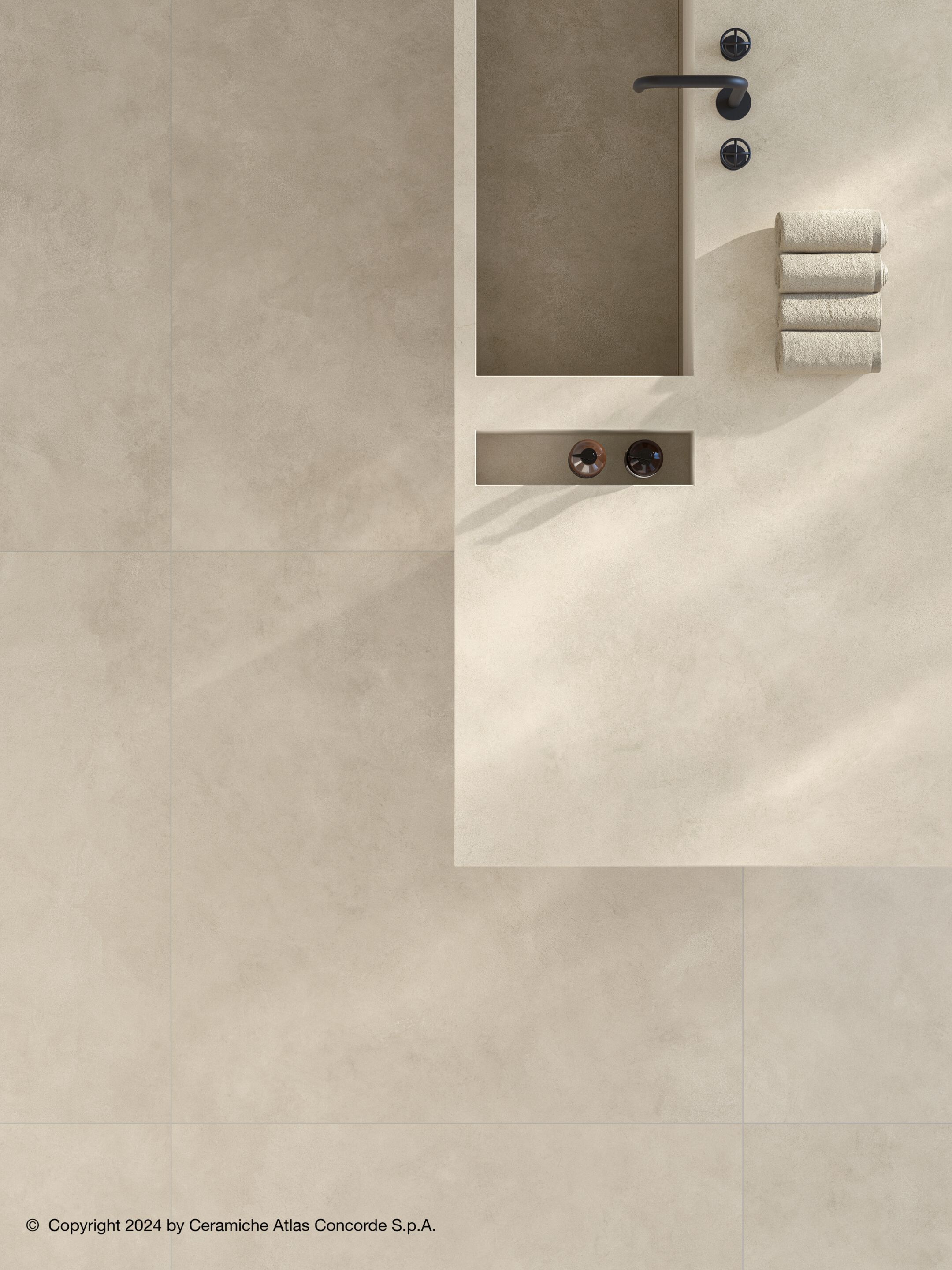 Пол / керамогранит с эффектом цемента Atlas Concorde Boost Expression ARCH-00072605 - Вид №4