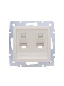 VESNA Розетка компьютерная 2-ая жемчужный
