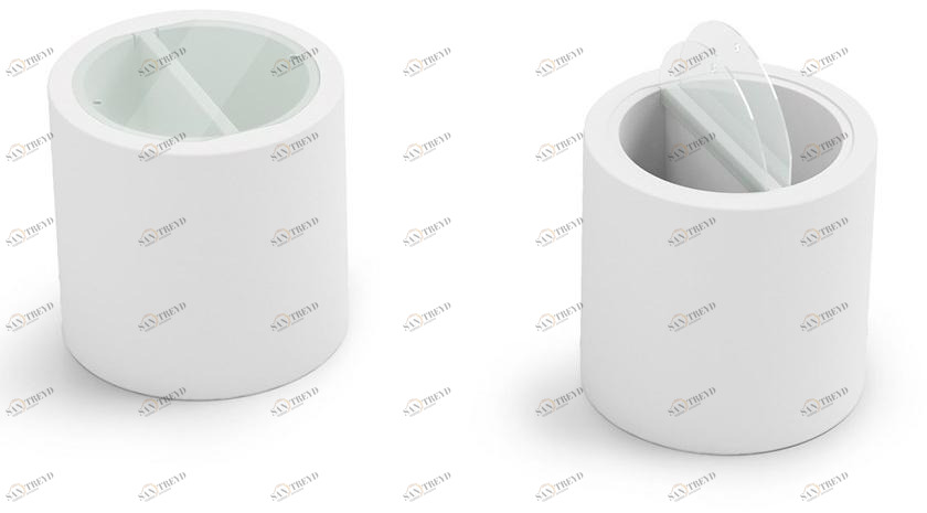 Lyxo Design Круглый журнальный столик из полиэтилена с ведерком для льда Home fitting Ta330-d00550 