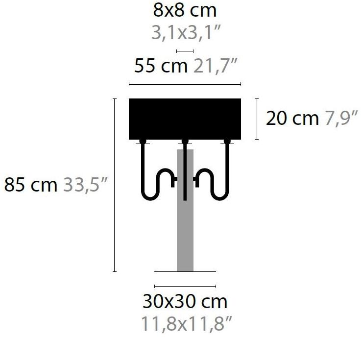 ILFARI Настольная лампа из металла прямого и отраженного света в современном стиле с фиксированным кронштейном Waltz of vienna sun-id-1454579 - Вид №1
