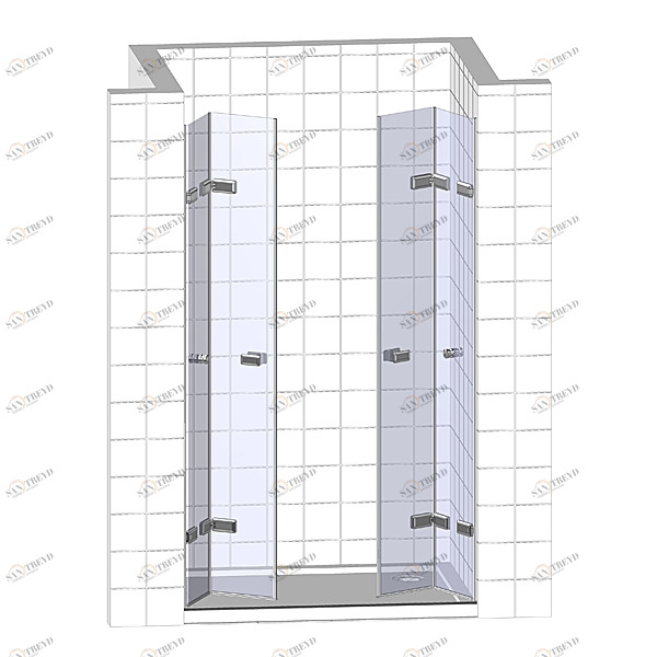 Душевые двери в нишу 150x200 GK-864TWO стекло прозрачное 6 мм GUTEWETTER TREND DOOR 150X200GKGK864TWO