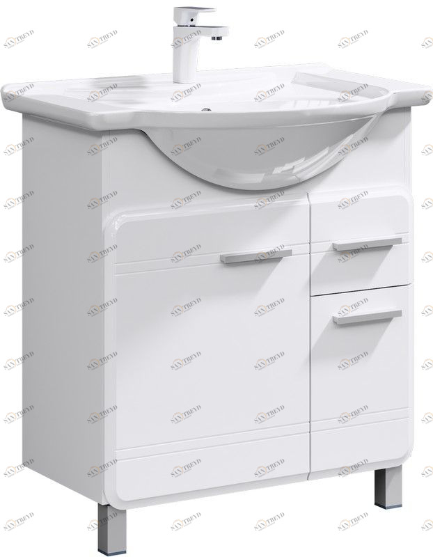 Корсика Тумба под умывальник  на ножках  Kor.01.07 AQWELLA CORSICA 028193