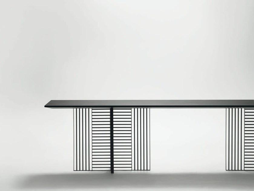 da a Прямоугольный обеденный стол из металла sun-id-1373592 - Вид №2