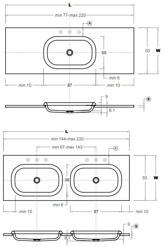 Накладная раковина консольная овальная Inbani sun-id-1369102 - Вид №2