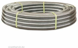 Гофрированная труба из нержавеющей стали 25AЭл, 30м Flexible hose Россия