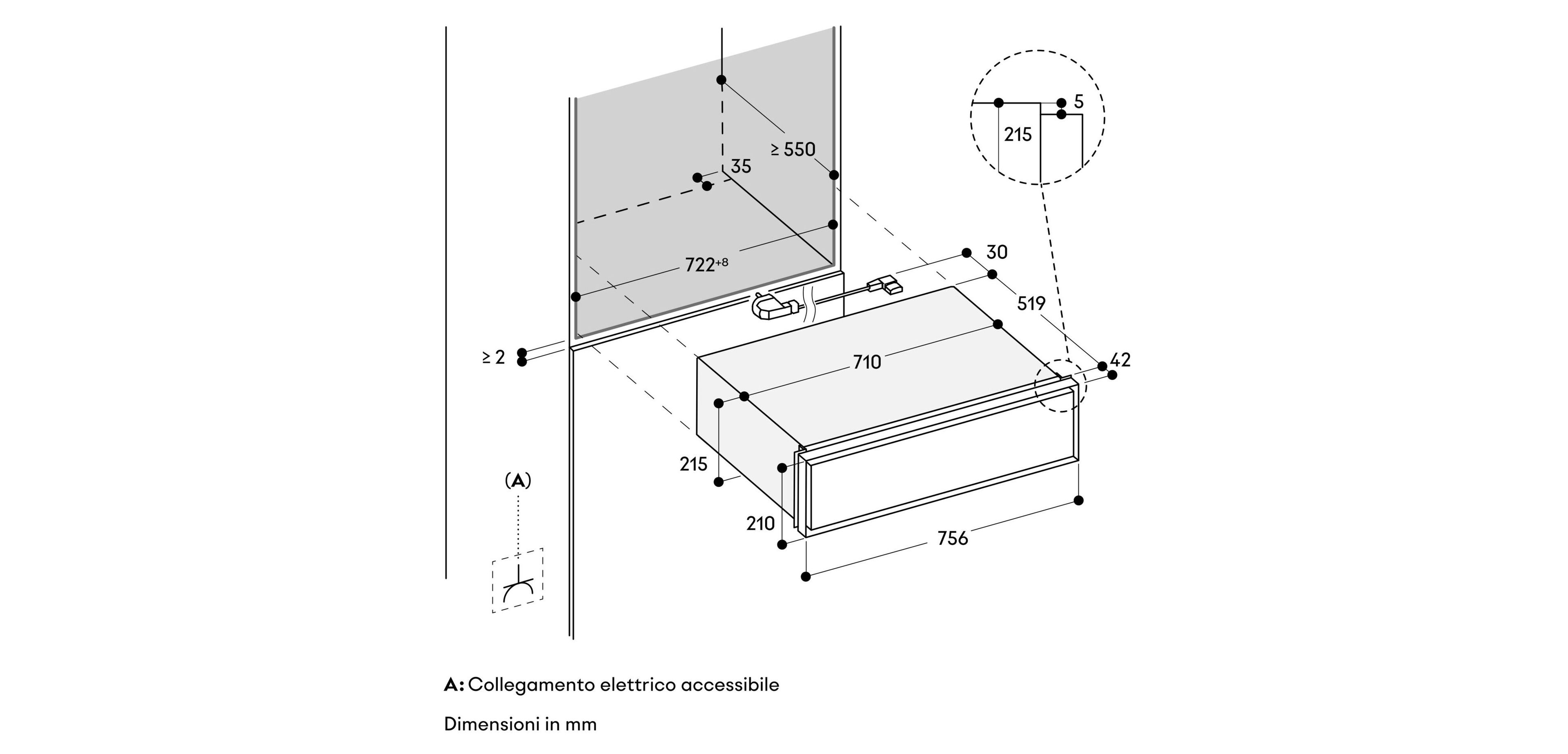 Встраиваемый подогреватель еды из нержавеющей стали GAGGENAU Expressive ARCH-00058105 - Вид №3