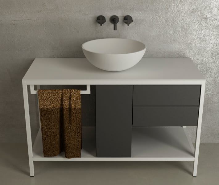 Металлическая секционная напольная раковина MOMA Design ARIA ARCH-00090078 - Вид №6