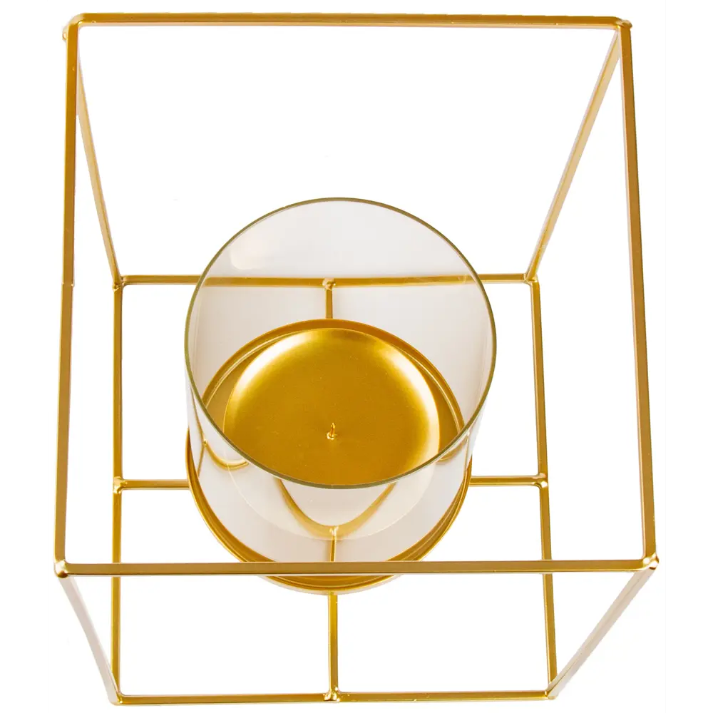 Подсвечник Cube металл 30 см цвет золотой 89344930 STLM-2040980 Santreyd  - Вид №1