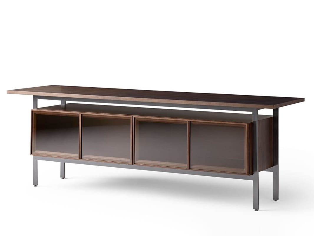 Шкаф из дерева и стекла с откидными дверями Punt Чикаго ARCH-00074008 - Вид №32