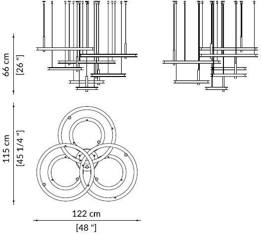 Paolo Castelli Металлический светодиодный подвесной светильник sun-id-1475482 - Вид №6