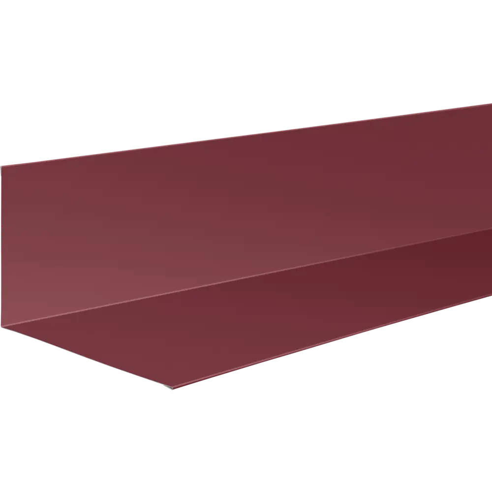 Планка примыкания верхняя 100x120 мм 2 м 0.4мм RAL 3005 Красный 10009746 STLM-2070811 Santreyd 