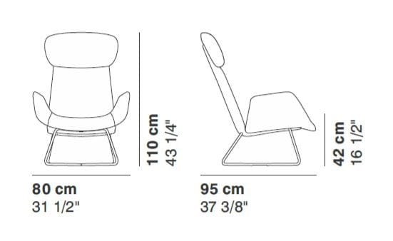 Кресло с подголовником и подлокотниками La Cividina ARCH-00138936 - Вид №1