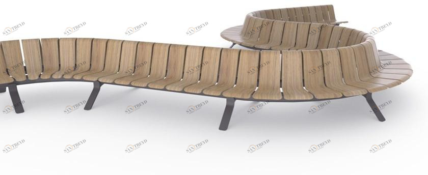 Green Furniture Concept Модульная скамья из фанеры Ascent sun-id-1423042