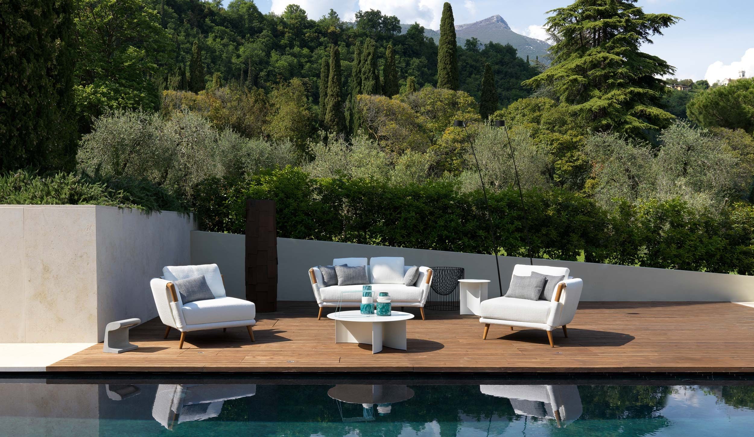 Ткань съемный садовый диван Flou Gaudí ARCH-00063986 - Вид №2