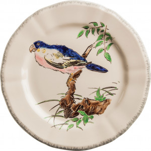 10600284 Gien Тарелка обеденная Gien Попугай 26,5см, фаянс Фаянс