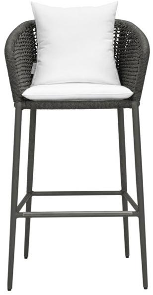 JANUS et Cie Барный стул из морской веревки с подлокотниками Knot sun-id-1415298 - Вид №5