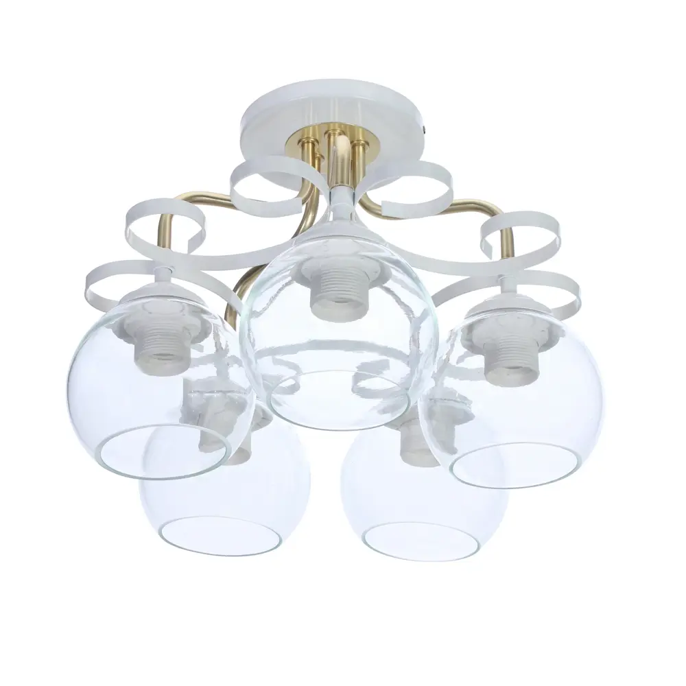 Люстра Принцесса 5xE27x60 Вт цвет белый СВЕТУС STLM-2055906 - Вид №1