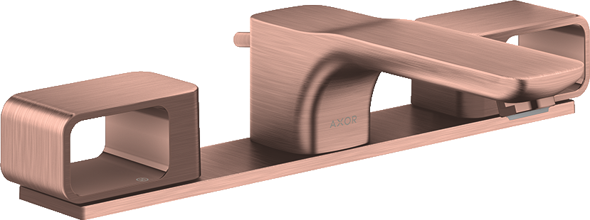 11040310 Смеситель для раковины 50 на 3 отверстия с тарелкой и сливным гарнитуром AXOR URQUIOLA
