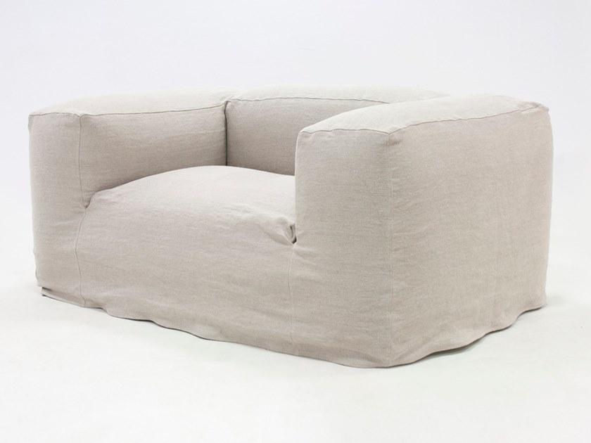 CREARTE COLLECTIONS Кресло из ткани со съемным чехлом с подлокотниками  105  - Вид №1