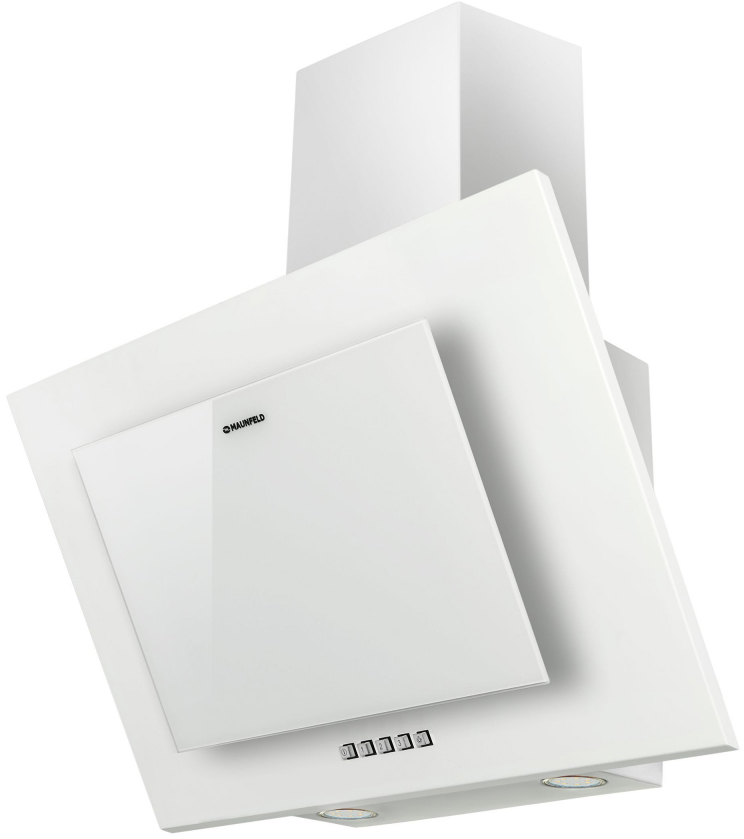 TOWER C 50 WHITE Вытяжка tower c 50 белый/белое стекло/ • тип: настенная• цвет: белый• управление: кнопочное• ширина, мм: 500• полная потребляемая мощность, вт: 160• количество скоростей: 3• максимальная производительность, м3/ч: 650• диаметр воздуховода Santreyd  - Вид №1