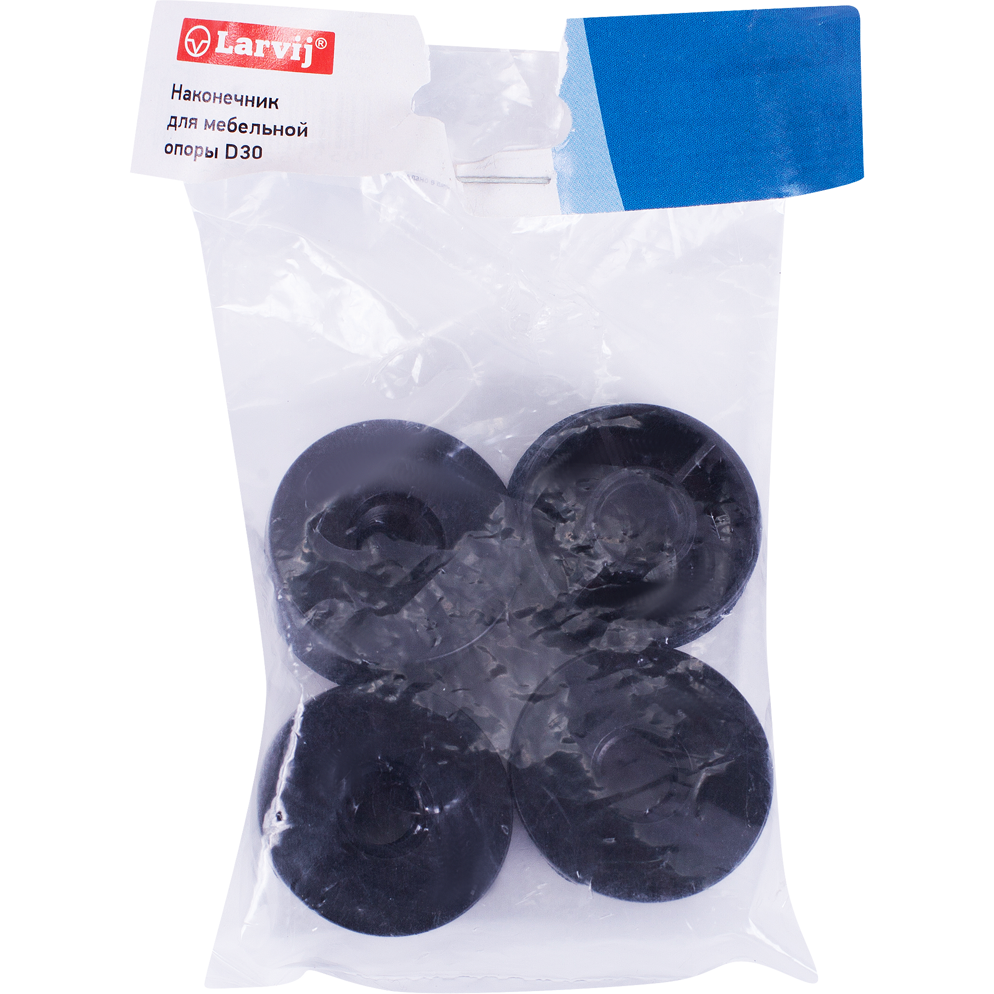 LARVIJ Подпятники для мебельных ножек 30 мм с резьбой М10, 4 шт 82067714 STLM-0018736 - Вид №4