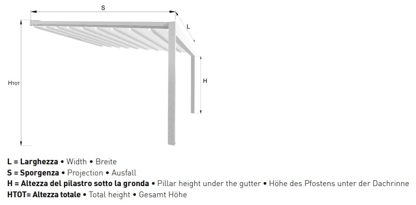 Пергола с раздвижной крышкой Gaviota PERGO CLASSIC S ARCH-00088123 - Вид №2