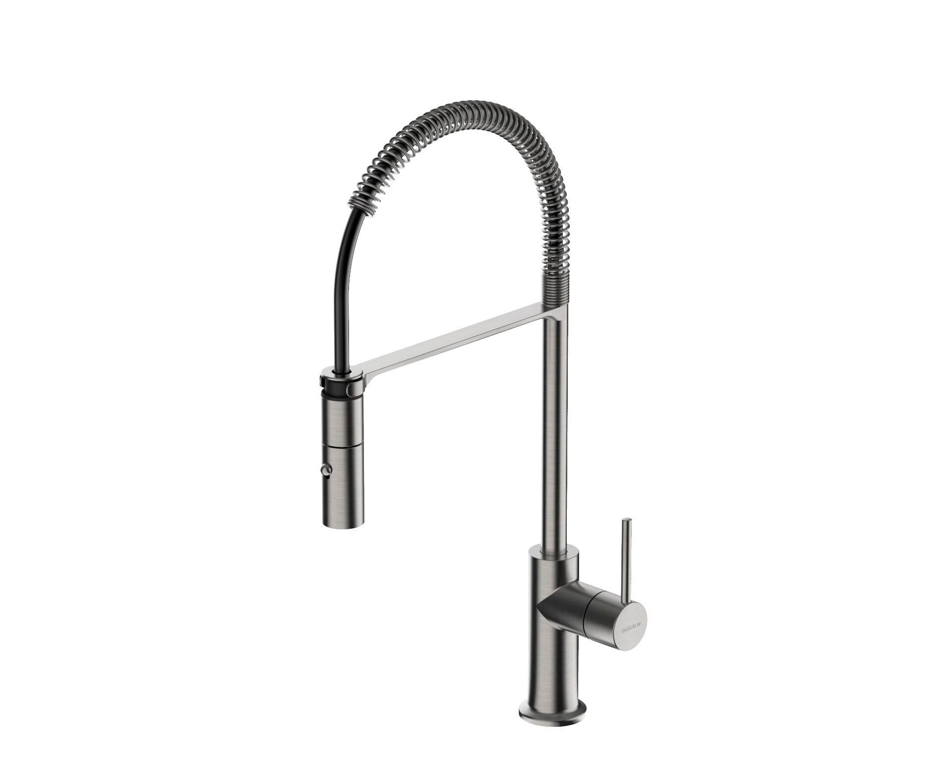 Однорычажный смеситель для кухни с выдвижным ручным душем GUGLIELMI RUBINETTERIE Sprint ARCH-00030603 - Вид №1