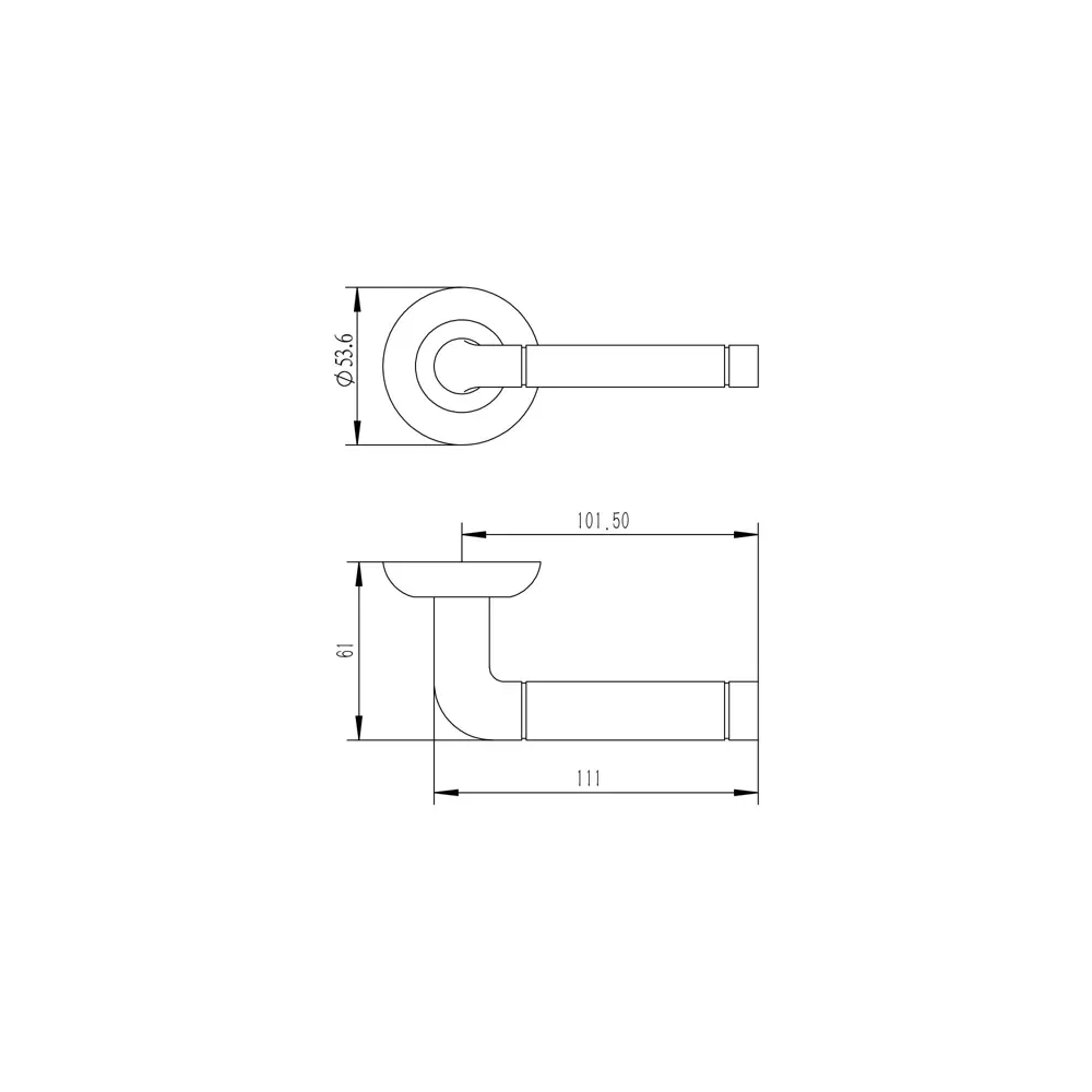 Дверная ручка на розетке Edson EDS-01-Z01 без запирания цвет золото 89456822 STLM-2050560  - Вид №4