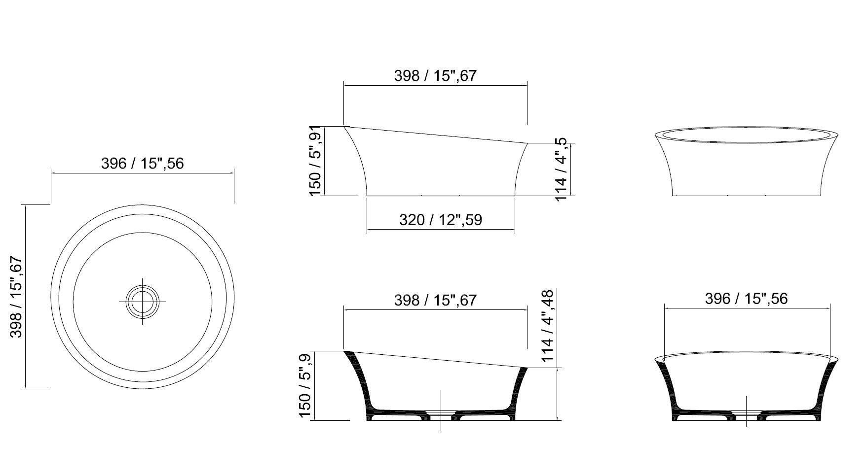 Овальная столешница из твердой поверхности MOMA Design Evoque ARCH-00083537 - Вид №3
