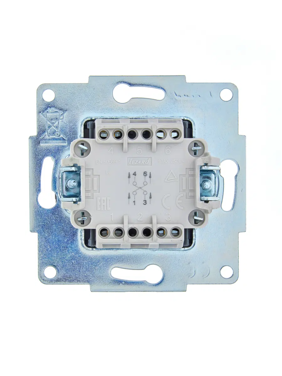 ASTI Выключатель промежуточный чёрный бархат механизм LEZARD 7081-4288-107 - Вид №1