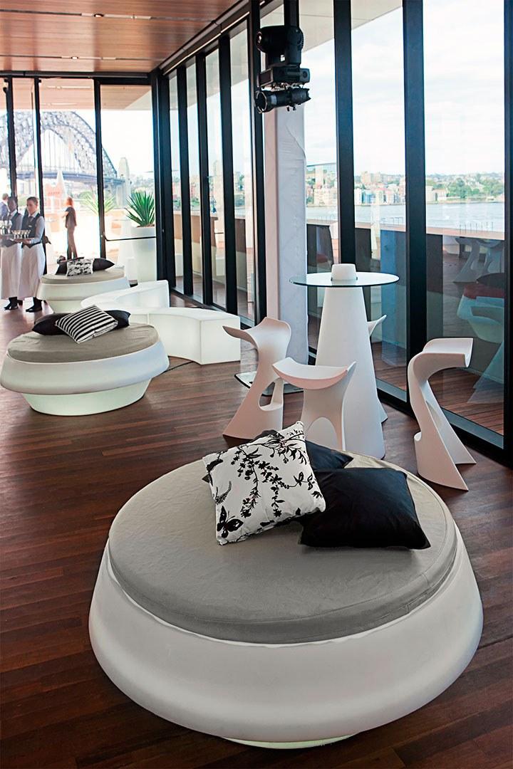 SLIDE Круглый светящийся пуф из полиэтилена sun-id-1379791 - Вид №10